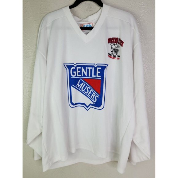 VTG Hockey XXL Jersey Gentle Musers Radio Merch Wicked Hockey Alpha Sportswear - Picture 1 of 16